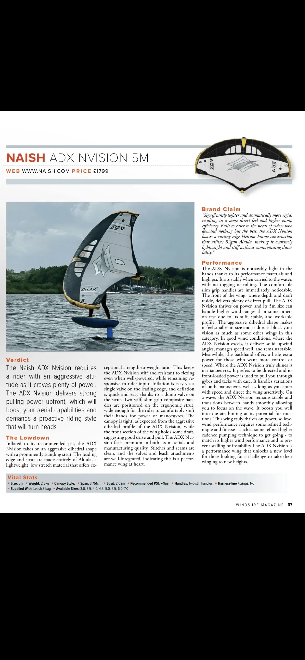Nok engang kommer våre produkter best ut i test i windsurf.co.uk - Surf1