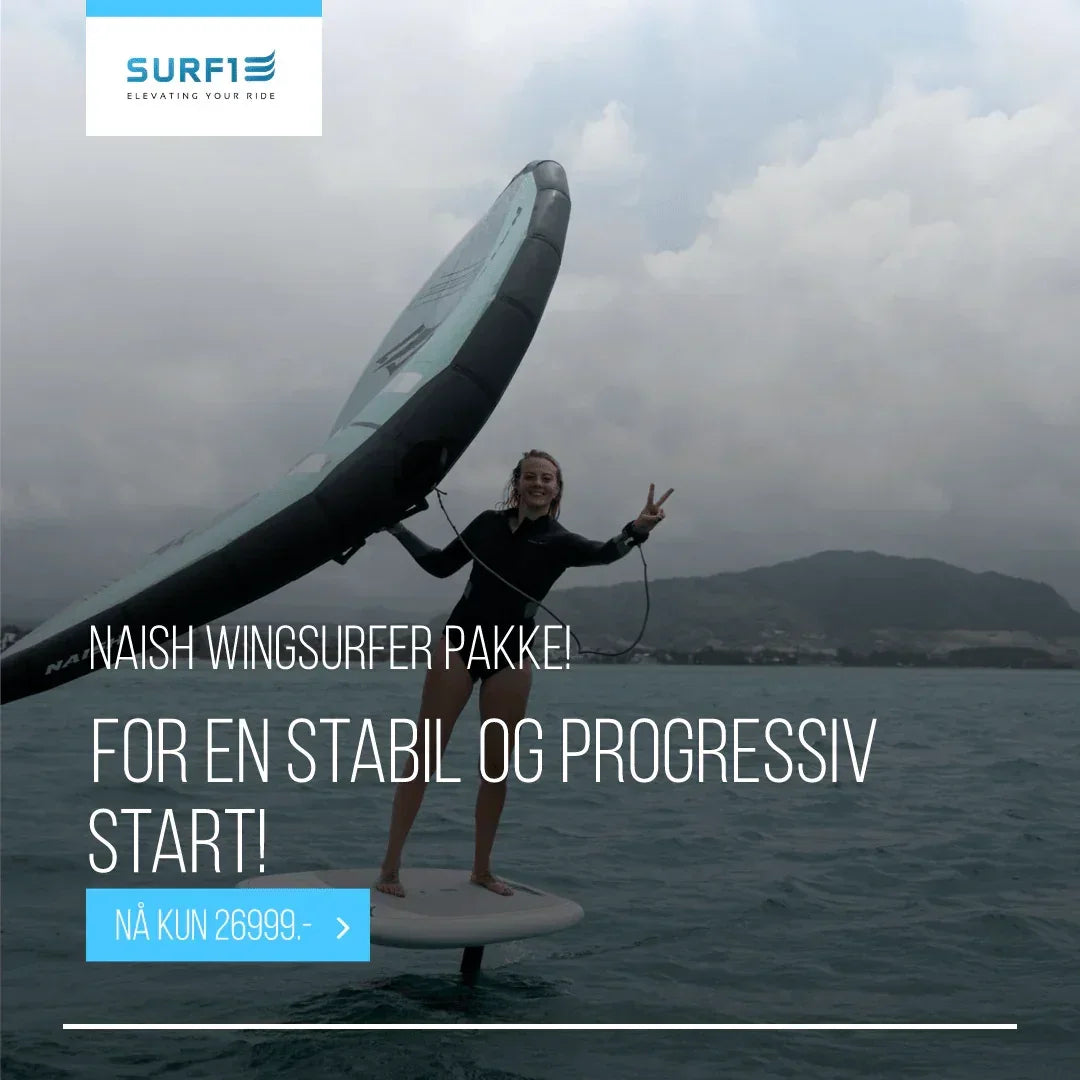 Beste Wingfoil Startpakke 2025: Naish Wingsurfer pakke - Surf1