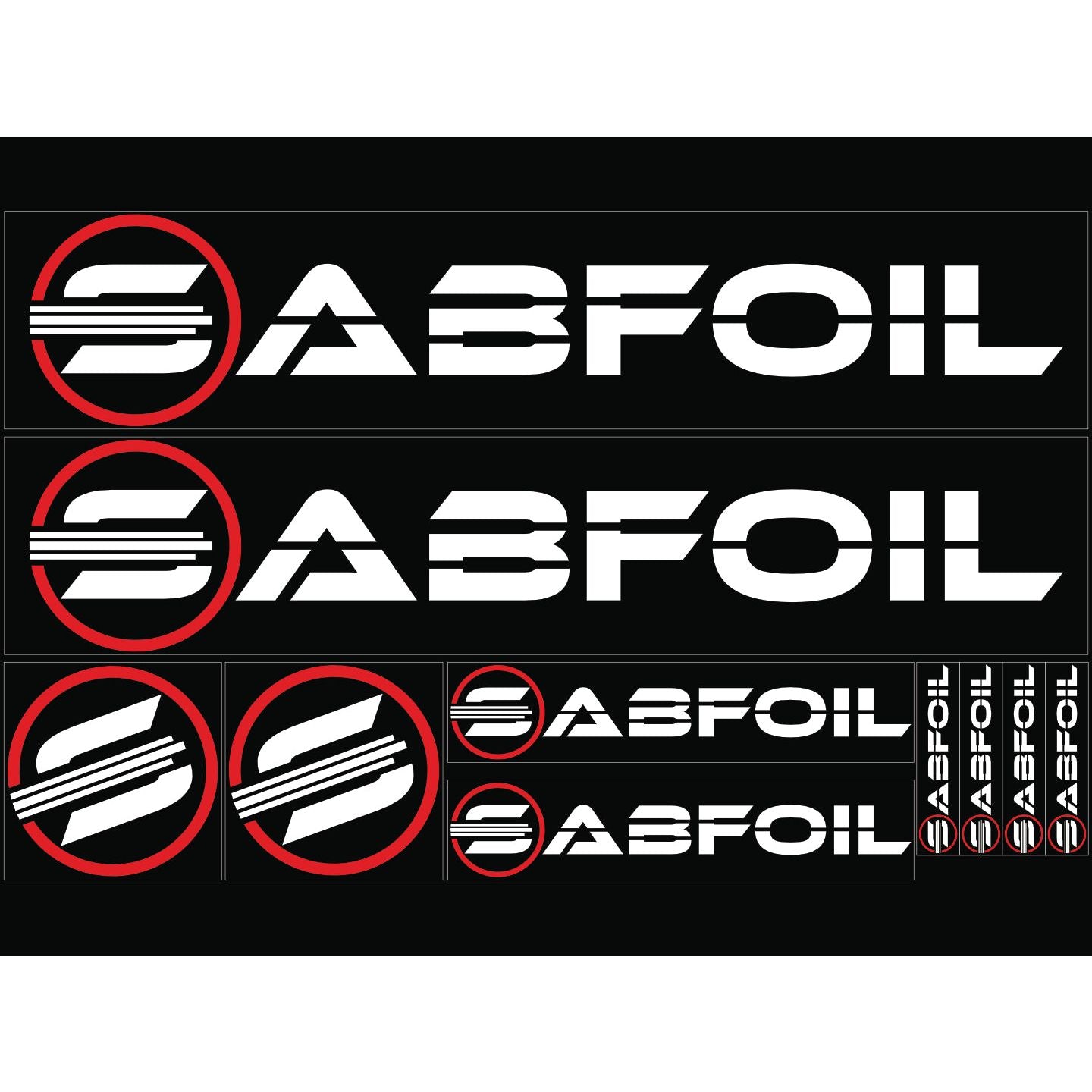 Stickers series with SABFOIL brand