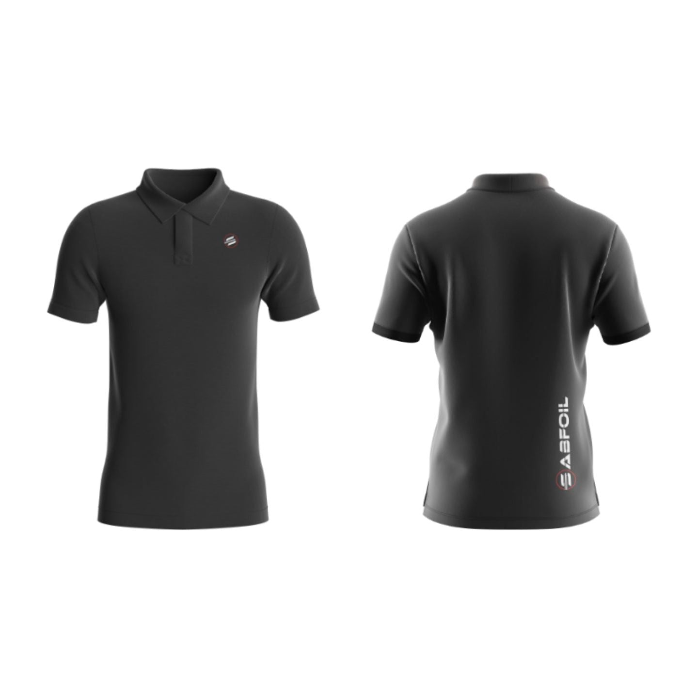 Black Sabfoil Polo - size M